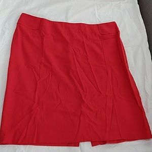 New York & Company stretch red skirt